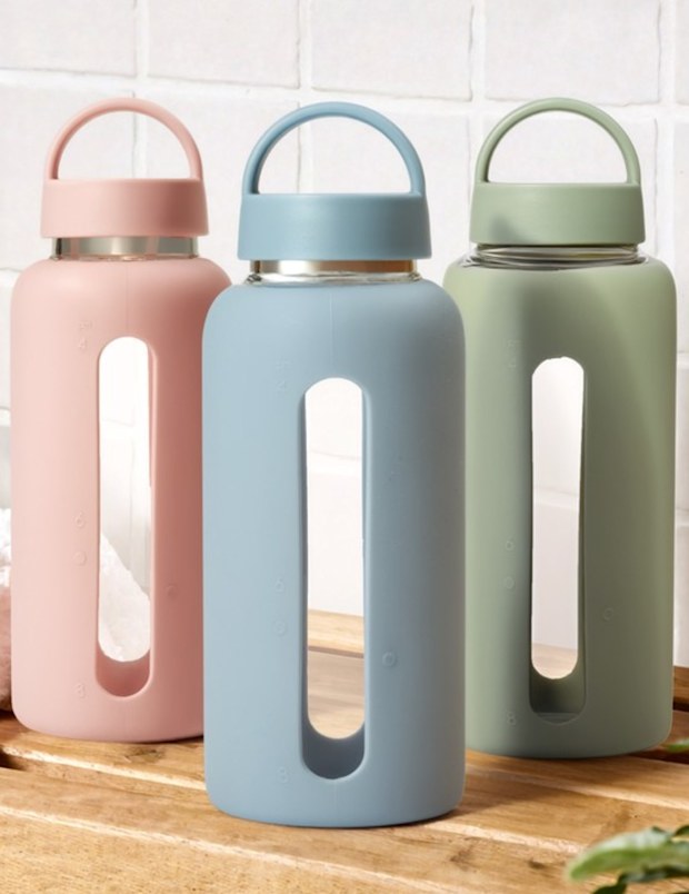 Big W Brilliant Basics Glass Drink Bottle 800ml.