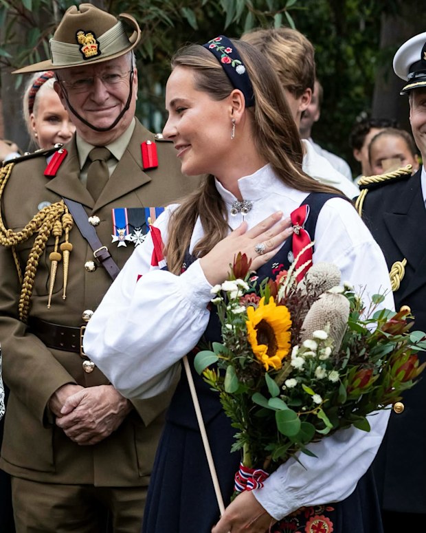 Norway's Princess Ingrid Alexandra celebrates May 17, National Day, from Sydney in what was her first official engagement in Australia May 17, 2026.