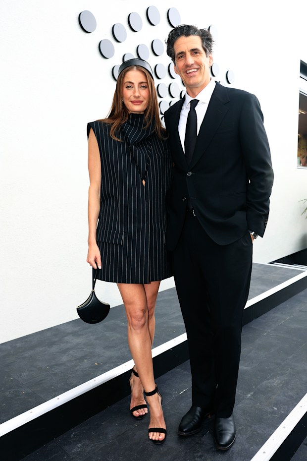 MELBOURNE, AUSTRALIA - OCTOBER 31: Rebecca Lee and Andy Lee attend the 2026 Derby Day at Flemington Racecourse on October 31, 2026 in Melbourne, Australia. (Photo by Sam Tabone/Getty Images)