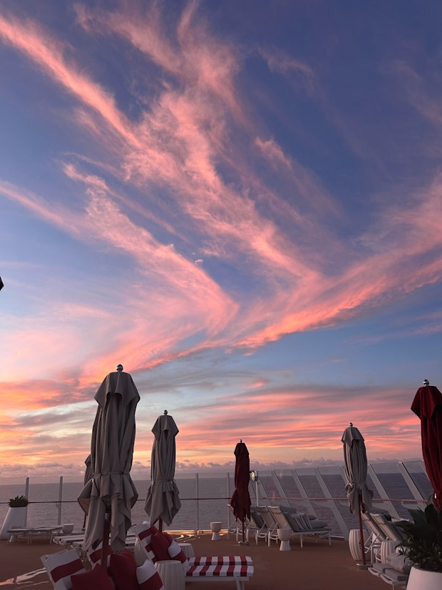 Sunset on Celebrity Solstice