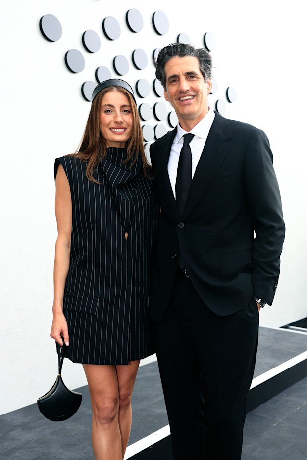 MELBOURNE, AUSTRALIA - OCTOBER 31: Rebecca Lee and Andy Lee attend the 2026 Derby Day at Flemington Racecourse on October 31, 2026 in Melbourne, Australia. (Photo by Sam Tabone/Getty Images)