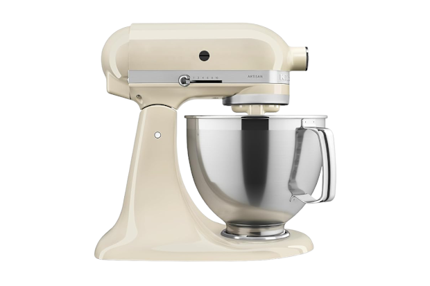 KitchenAid Almond Cream KSM195 300W 10 Speed Tilt-Head Stand Mixer.