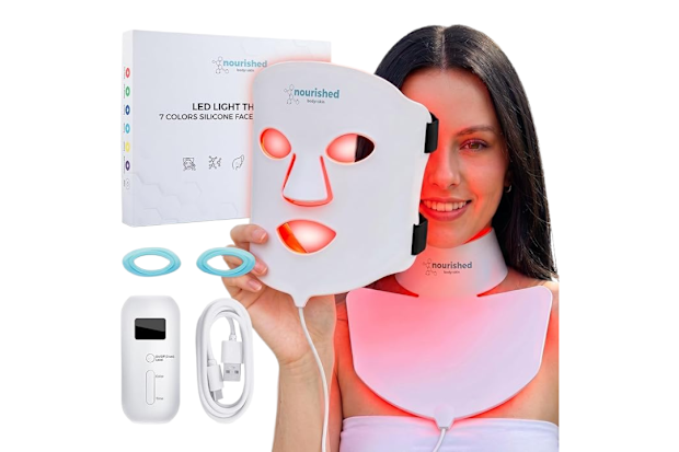 Nourished Bodynskin LED Light Therapy Face and Neck Mask.