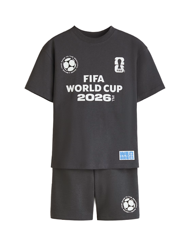 H&M Black FIFA 2-Piece Print Set.