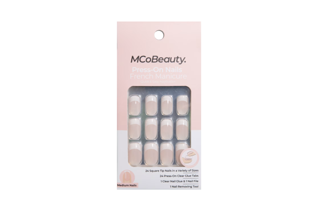 MCoBeauty Press On Nails French Manicure.