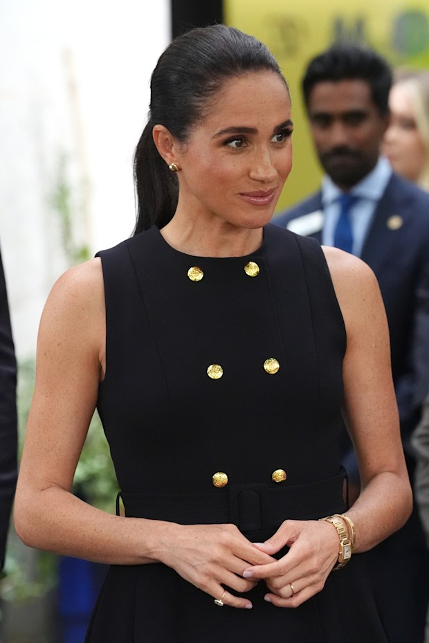 Meghan, Duchess of Sussex visits the Royal Children's Hospital with her husband Prince Harry, Duke of Sussex on April 14, 2026 in Melbourne, Australia. 
