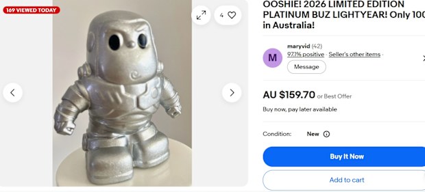 Woolworths Ooshie: Ultra-Rare Woolworths Disney Flocked Bullseye Ooshie ...