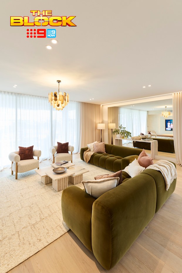 EMBARGOED: 6TH SEPTEMBER 2026: ADAM AND JOLENE LIVING, DINING AND ALFRESCO WEEK 5. HOUSE 1