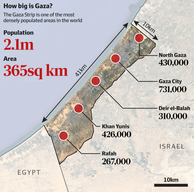 Map Explainer: The Gaza Strip