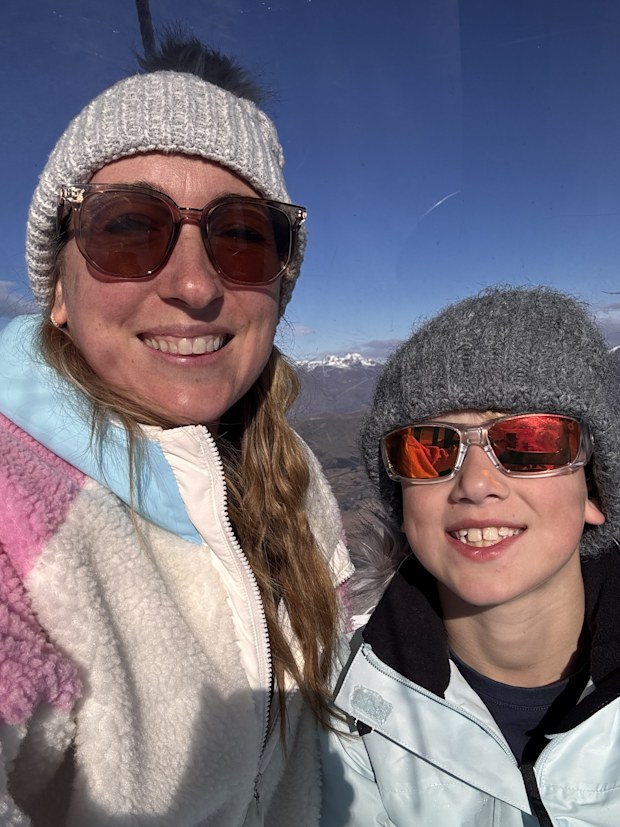 Lisa Hollinshead and her son 