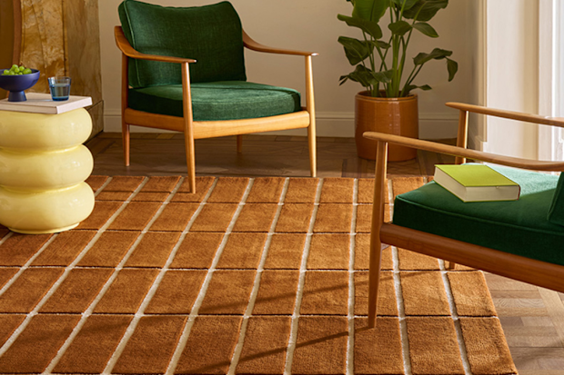 Marimekko Tiiliskivi Hand-Tufted New Zealand Wool Rug.