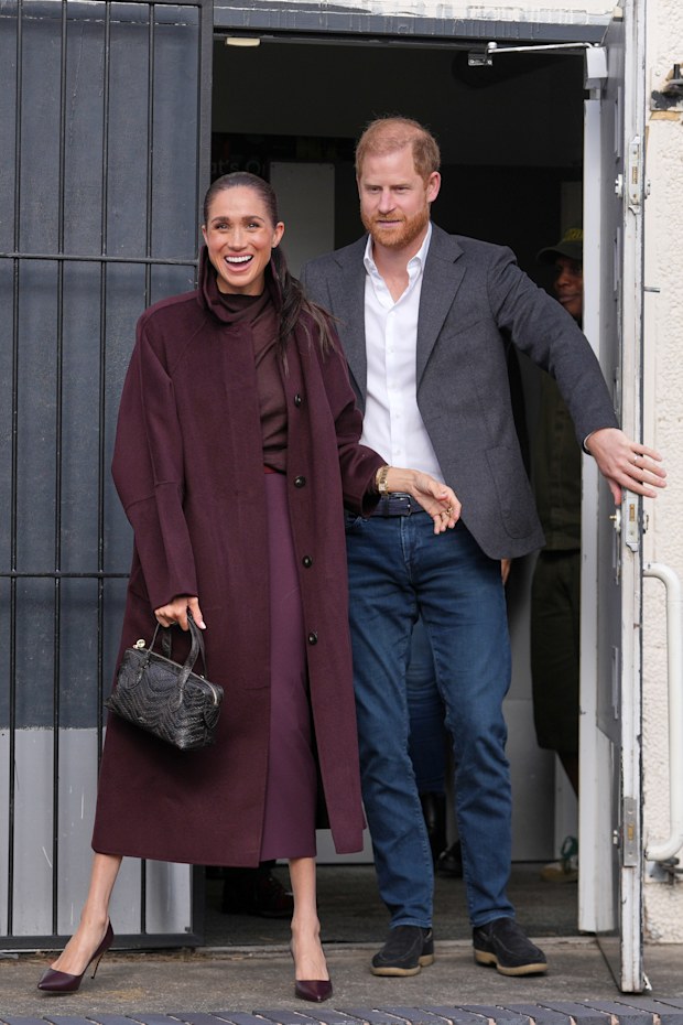 Prince Harry and Meghan, Duke and Duchess of Sussex depart after a visit to The Community Recording Studio in Nottingham, England