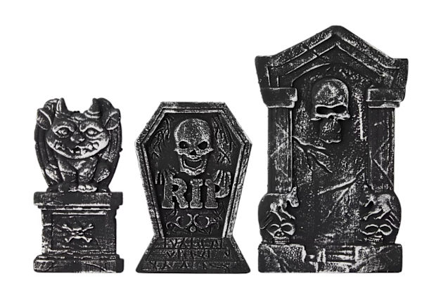 Foam graves for Halloween