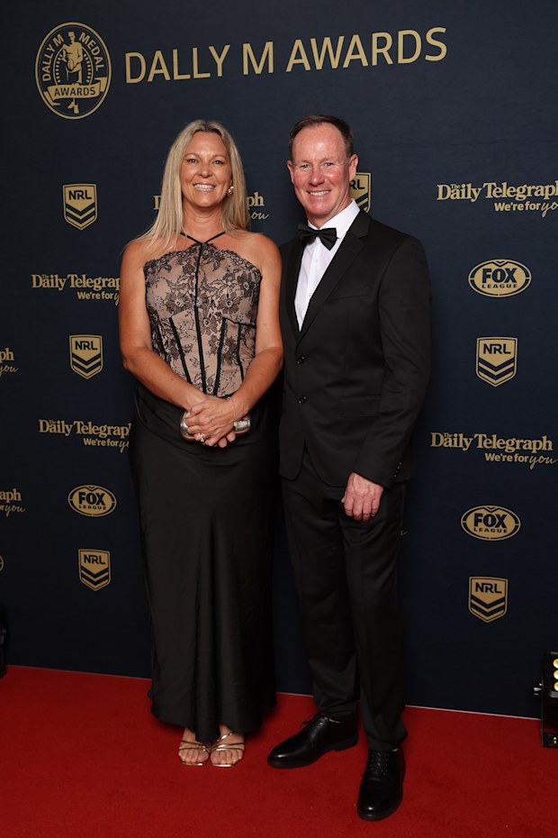 SYDNEY, AUSTRALIA - SEPTEMBER 30: Justin Holbrook, head coach of the Newcastle Knights arrives ahead of the 2026 Dally M Awards at The Cutaway, Barangaroo on September 30, 2026 in Sydney, Australia. (Photo by Mark Metcalfe/Getty Images)