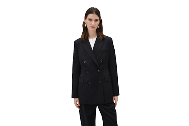Oroton Shaped Double Breasted Blazer.