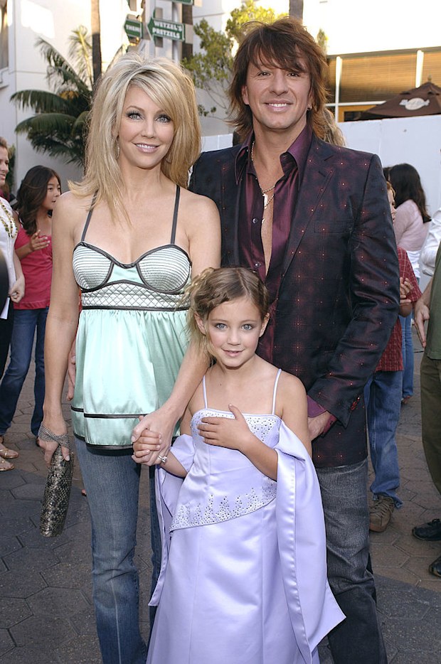 Heather Locklear, Richie Sambora and daughter Ava 