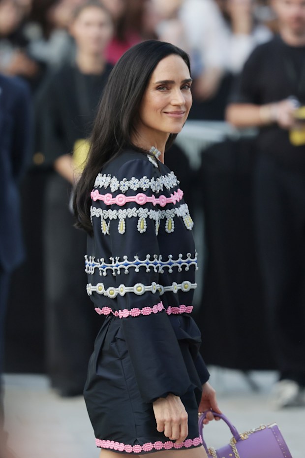Jennifer Connelly at the Louis Vuitton Womenswear Spring/Summer 2027 show as part of Paris Fashion Week on October 6, 2026 in Paris, France.