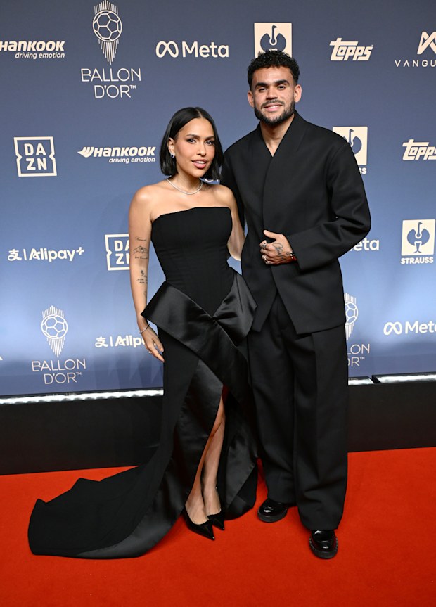 Geraldine Ponce and Luis Diaz attend the 70th Ballon D’Or Ceremony
