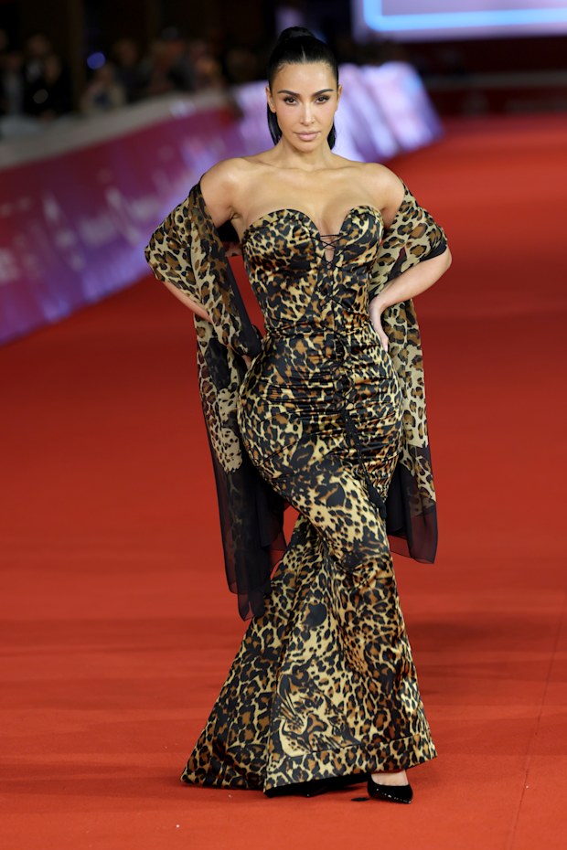 Kim Kardashian attends the All’s Fair screening during the 21st Rome Film Festival at Auditorium Parco Della Musica on October 24, 2026 in Rome, Italy.