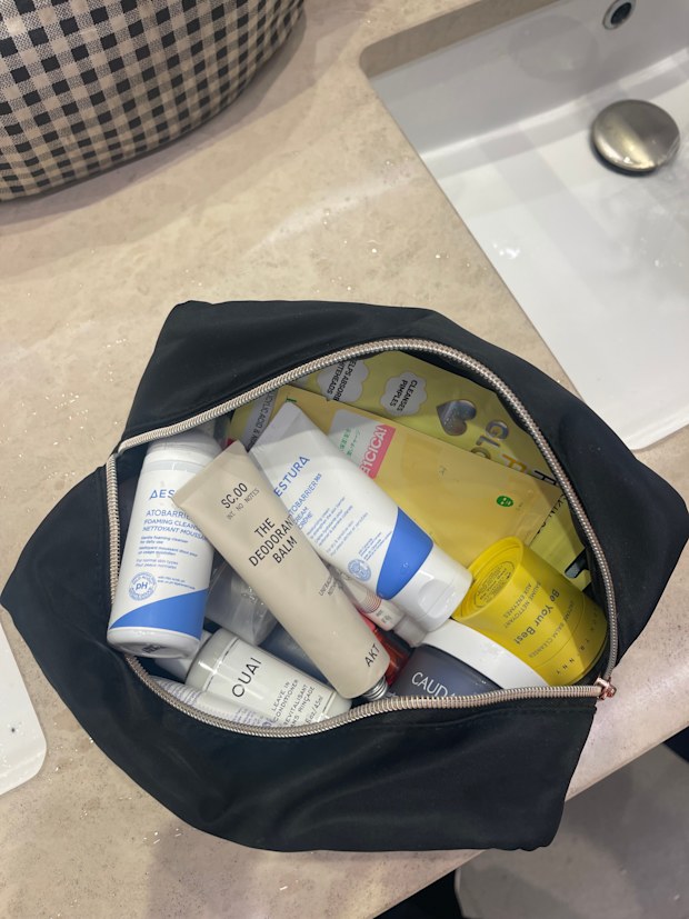 Travel skincare