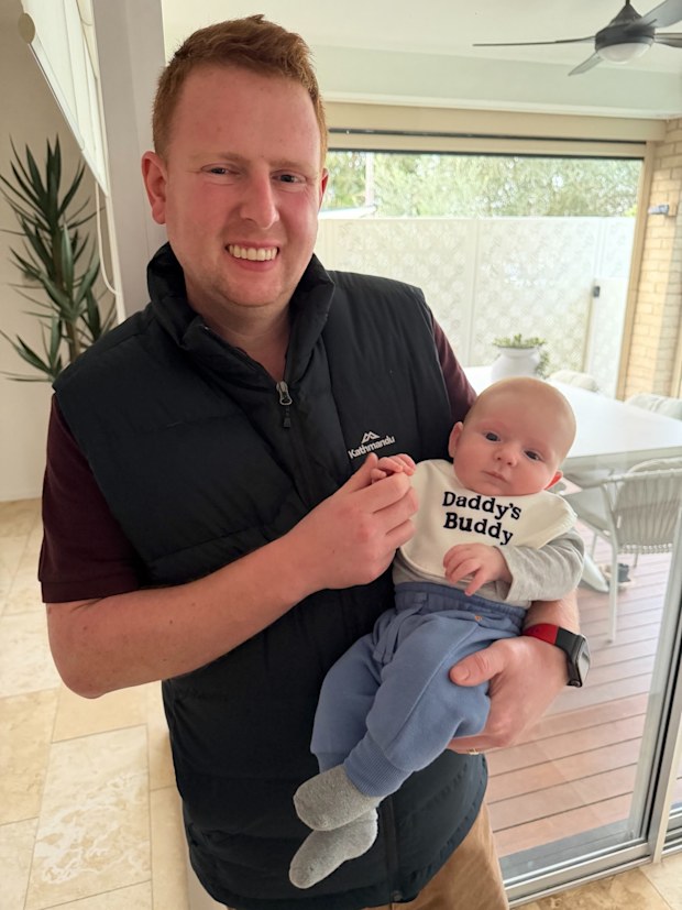 Jono and Danielle Fren baby Theodore
