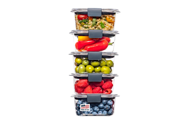 Rubbermaid Brilliance BPA Free Food Storage Containers with Lids.