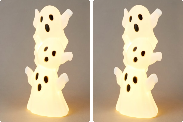 Stacked ghosts for Halloween