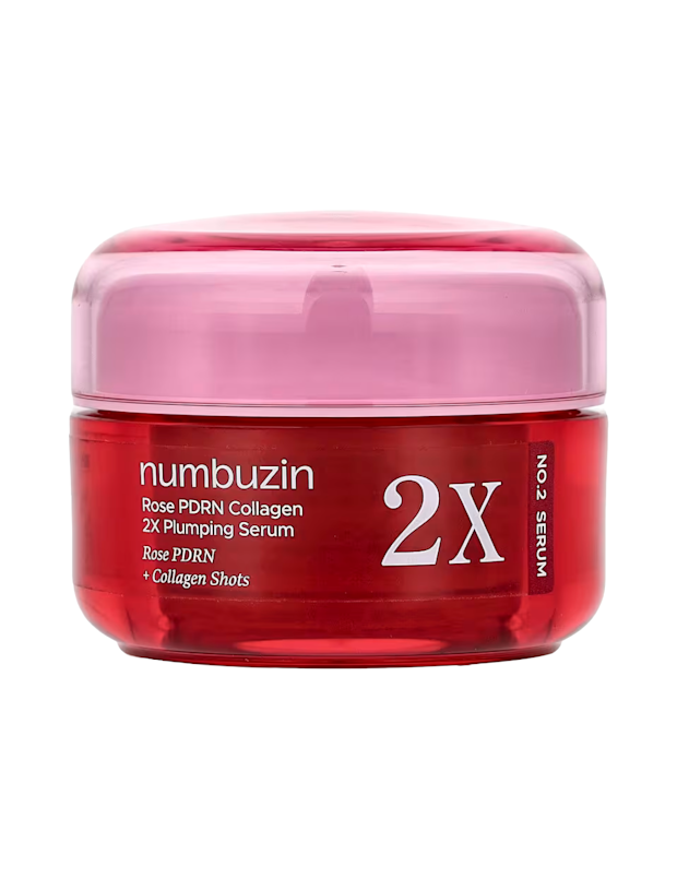 Numbuzin, No.2 Rose PDRN Collagen 2X Plumping Serum.