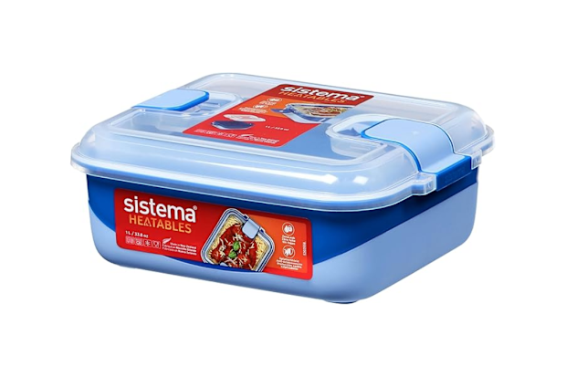 Sistema Heatables 1 L 100% Leakproof Rectangle Meal Prep Container.