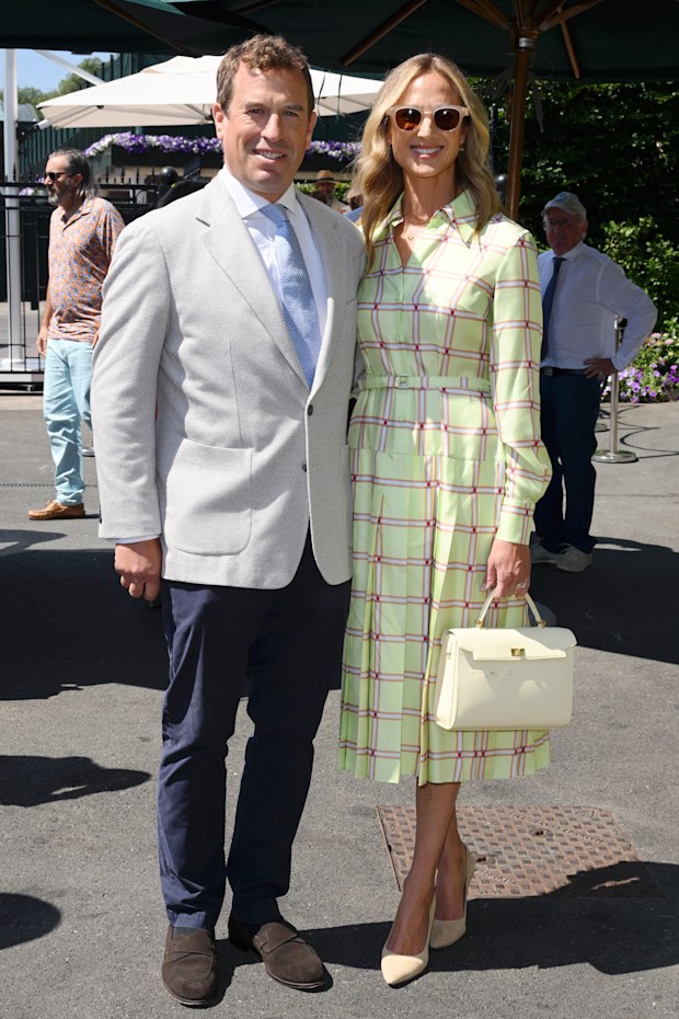 Peter Phillips and Harriet Sperling during day ten of the 2026 Wimbledon Tennis Championships at the All England Lawn Tennis and Croquet Club on July 08, 2026 in London