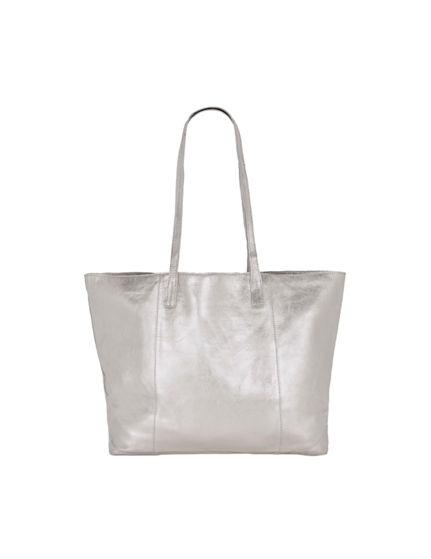 Cobb & Co Elara Metallic Leather Tote.