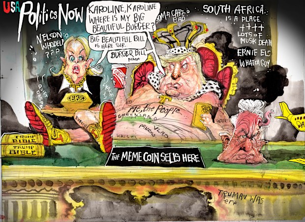 David Rowe cartoons for the Australian Financial Review January 2025