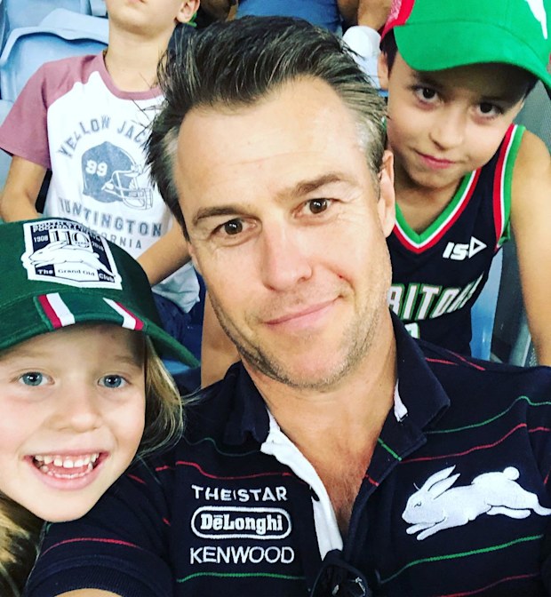 Rodger Corser with his kids