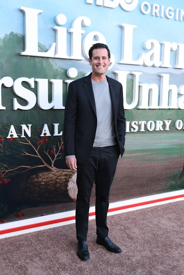 Jake Reiner attends the Los Angeles Red Carpet Premiere of HBO Original Series LIFE, LARRY AND THE PURSUIT OF UNHAPPINESS at Hollywood Legion Theater on June 23, 2026 in Los Angeles, California.