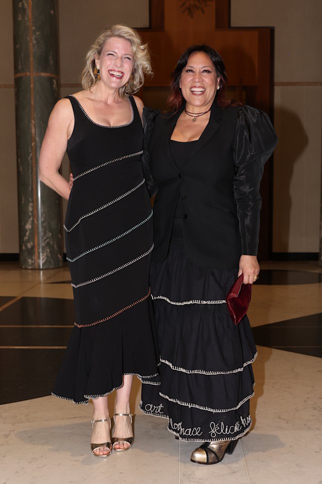 Housing Minister Clare O'Neil with musical icon Kate Ceberano.