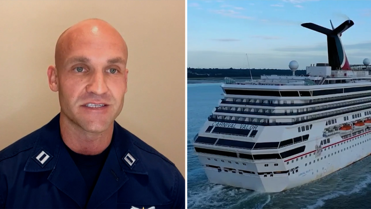 Cruise ship passenger who fell overboard survives