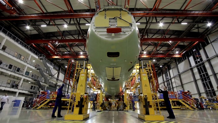 The construction of Jetstar's first Airbus A320neo