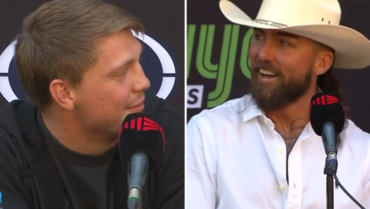 Tszyu's weird exchange with opponent