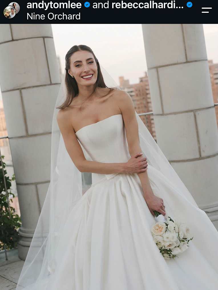 Andy Lee and Rebecca Harding share first photos from New York wedding