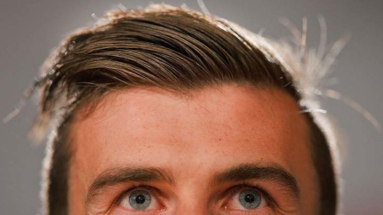 blonde gareth bale haircut