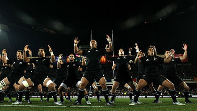 Team New Zealand does Haka