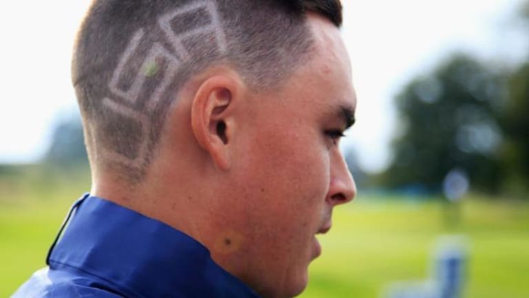 Rickie Fowler cuts a dash with "USA" hairstyle for Ryder Cup