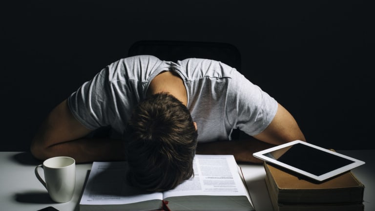 Homework stress graph image