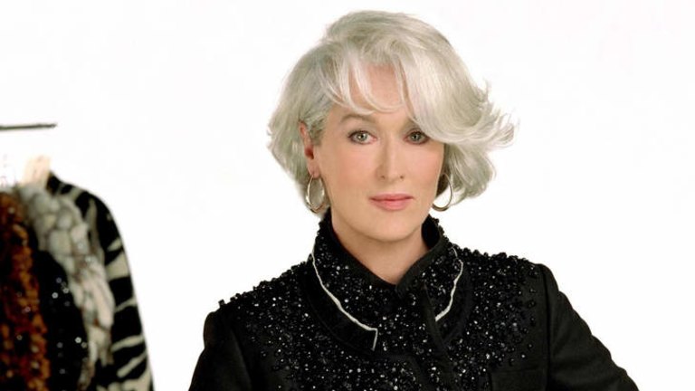 Meryl streep in the discount devil wears prada hairstyle