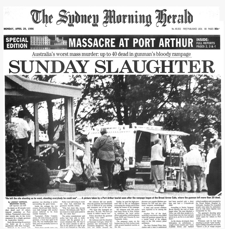 From the Archives, 1996: The Port massacre