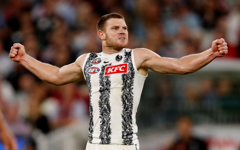 Collingwood player Taylor Adams reveals secret to ripped AFL body, Photo