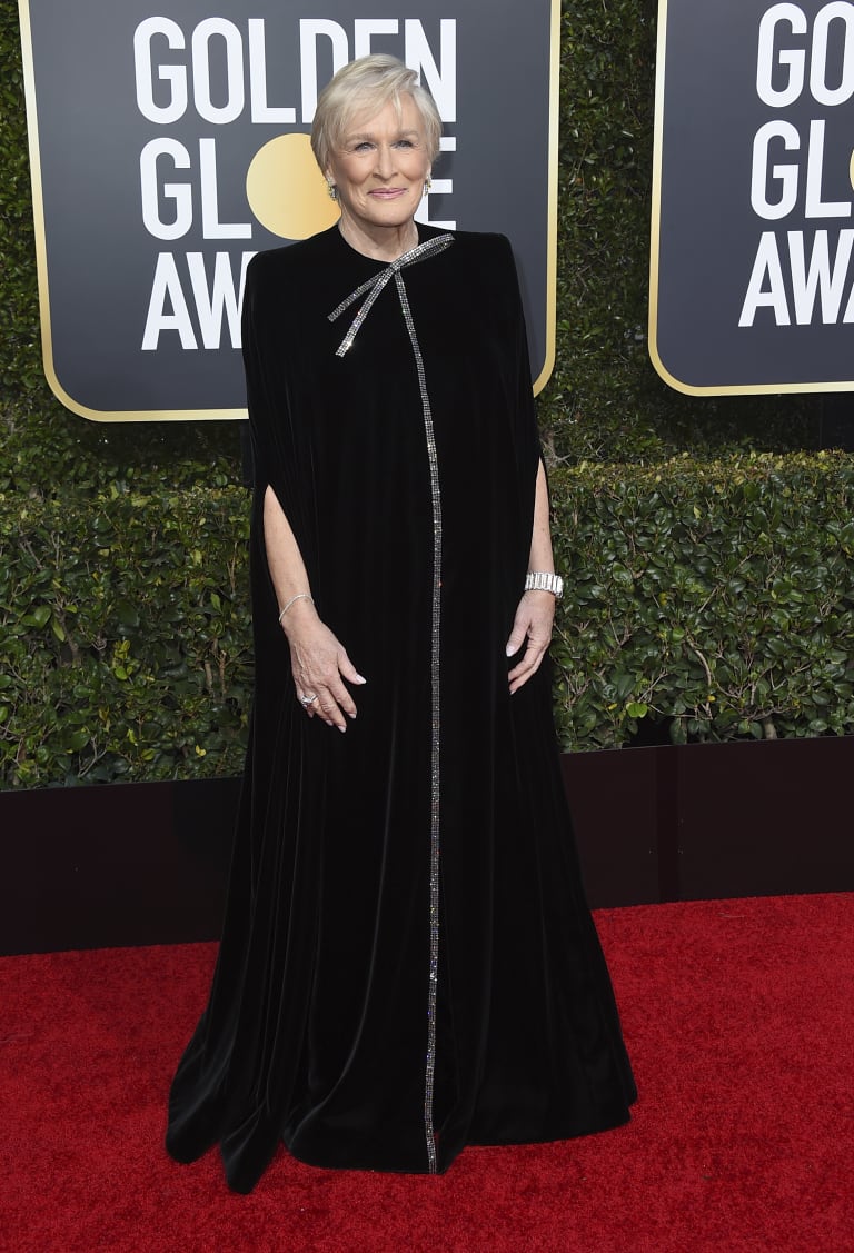 Glenn Close arrives at the 76th annual Golden Globe Awards at the Beverly Hilton Hotel on Sunday, Jan. 6, 2019, in Beverly Hills, Calif. (Photo by Jordan Strauss/Invision/AP)