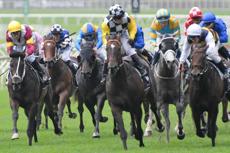 Boy wonder: Cristian Reith rides Sky Boy to victory in the Villiers Stakes.