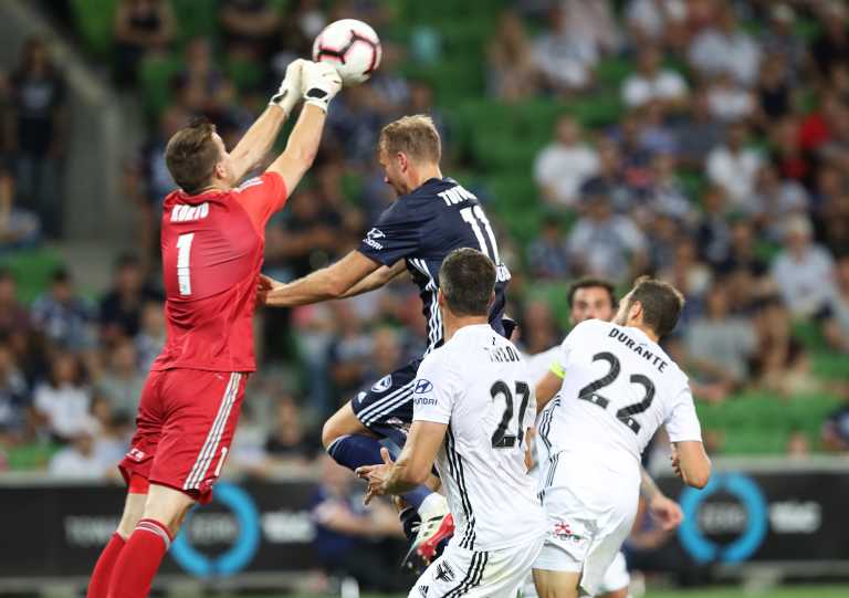 Wellington keeper Filip Kurto denies Toivonen.