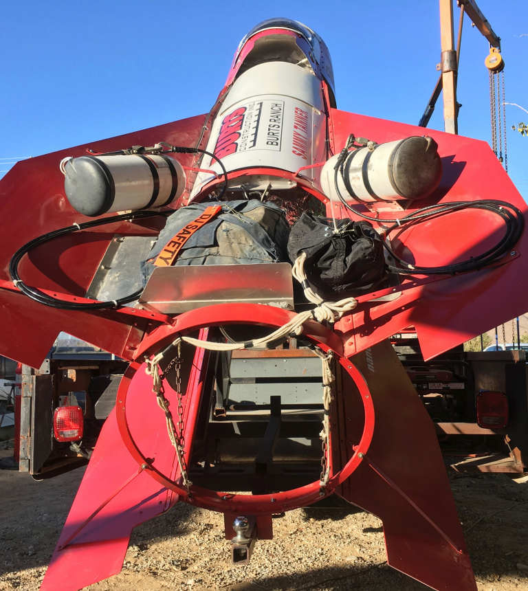 A man is about to launch himself in his homemade rocket to prove the ...